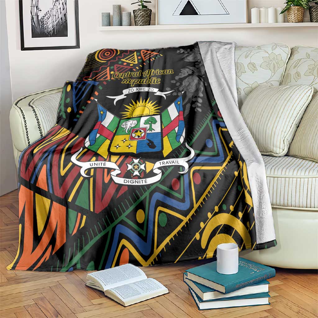 Central African Republic Blanket Protea - African Pattern