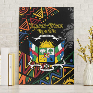 Central African Republic Canvas Wall Art Protea - African Pattern