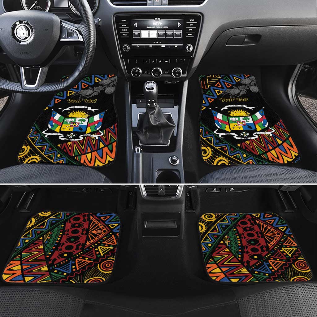 Central African Republic Car Mats Protea - African Pattern