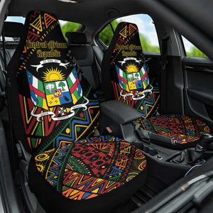 Central African Republic Car Seat Cover Protea - African Pattern