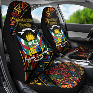 Central African Republic Car Seat Cover Protea - African Pattern