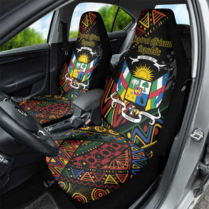 Central African Republic Car Seat Cover Protea - African Pattern