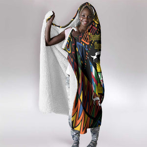 Central African Republic Hooded Blanket Protea - African Pattern