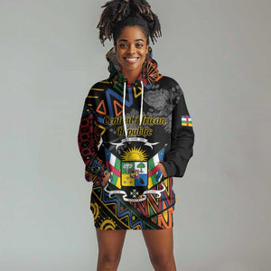 Personalized Central African Republic Hoodie Dress Protea - African Pattern