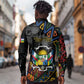 Personalized Central African Republic Long Sleeve Button Shirt Protea - African Pattern