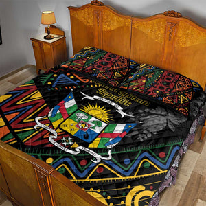 Central African Republic Quilt Bed Set Protea - African Pattern