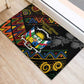 Central African Republic Rubber Doormat Protea - African Pattern