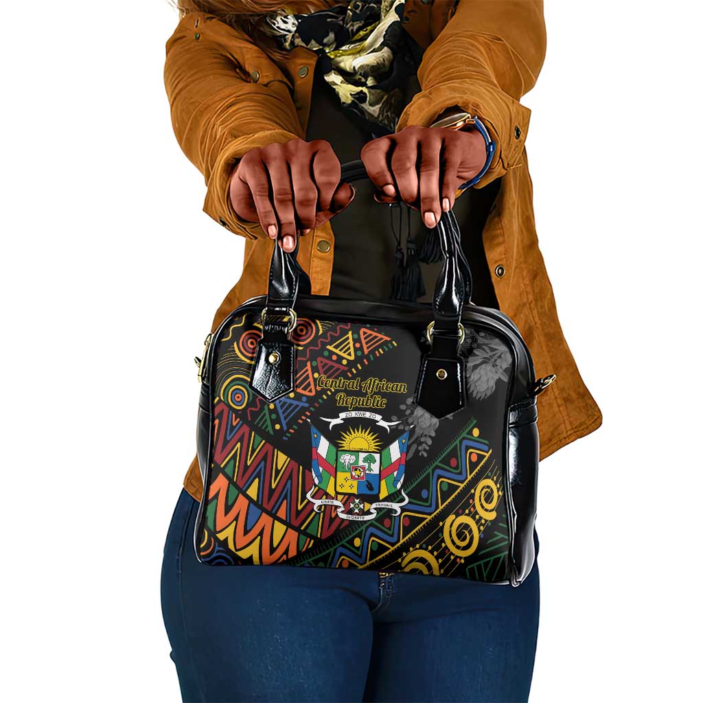 Central African Republic Shoulder Handbag Protea - African Pattern