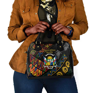 Central African Republic Shoulder Handbag Protea - African Pattern