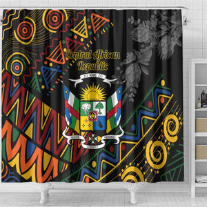 Central African Republic Shower Curtain Protea - African Pattern