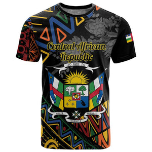 Personalized Central African Republic T shirt Protea - African Pattern