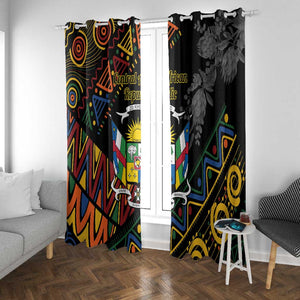 Central African Republic Window Curtain Protea - African Pattern