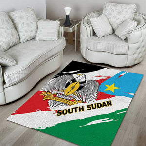 South Sudan Area Rug East Africa - Grunge Flag Unique