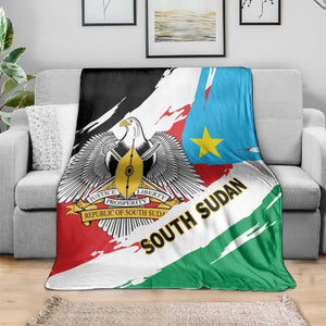 South Sudan Blanket East Africa - Grunge Flag Unique