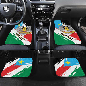 South Sudan Car Mats East Africa - Grunge Flag Unique