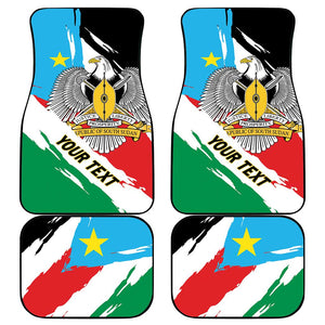 South Sudan Car Mats East Africa - Grunge Flag Unique