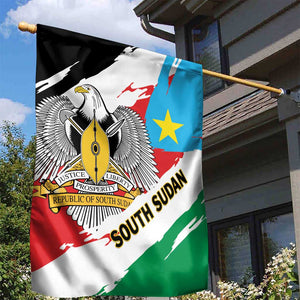 South Sudan Garden Flag East Africa - Grunge Flag Unique