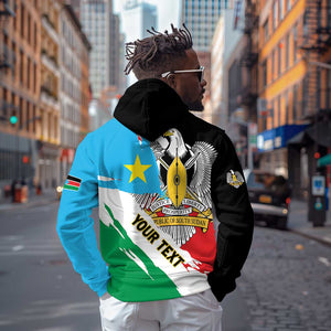 Personalized South Sudan Hoodie East Africa - Grunge Flag Unique