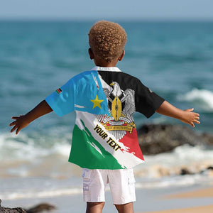 Personalized South Sudan Kid Hawaiian Shirt East Africa - Grunge Flag Unique