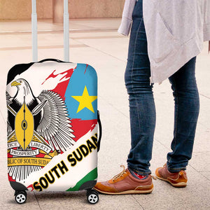 South Sudan Luggage Cover East Africa - Grunge Flag Unique