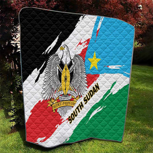 South Sudan Quilt East Africa - Grunge Flag Unique