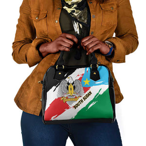 South Sudan Shoulder Handbag East Africa - Grunge Flag Unique