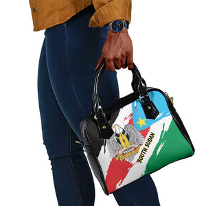 South Sudan Shoulder Handbag East Africa - Grunge Flag Unique