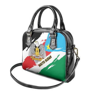 South Sudan Shoulder Handbag East Africa - Grunge Flag Unique