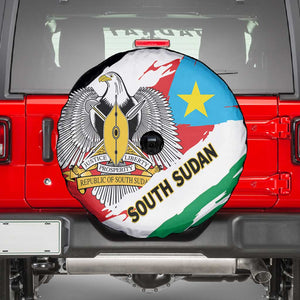 South Sudan Spare Tire Cover East Africa - Grunge Flag Unique