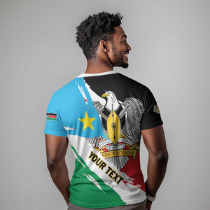 Personalized South Sudan T shirt East Africa - Grunge Flag Unique