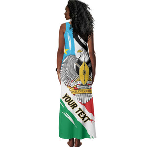 Personalized South Sudan Tank Maxi Dress East Africa - Grunge Flag Unique