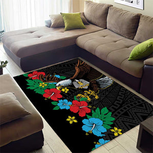 South Sudan Area Rug African Pattern Hibiscus Floral