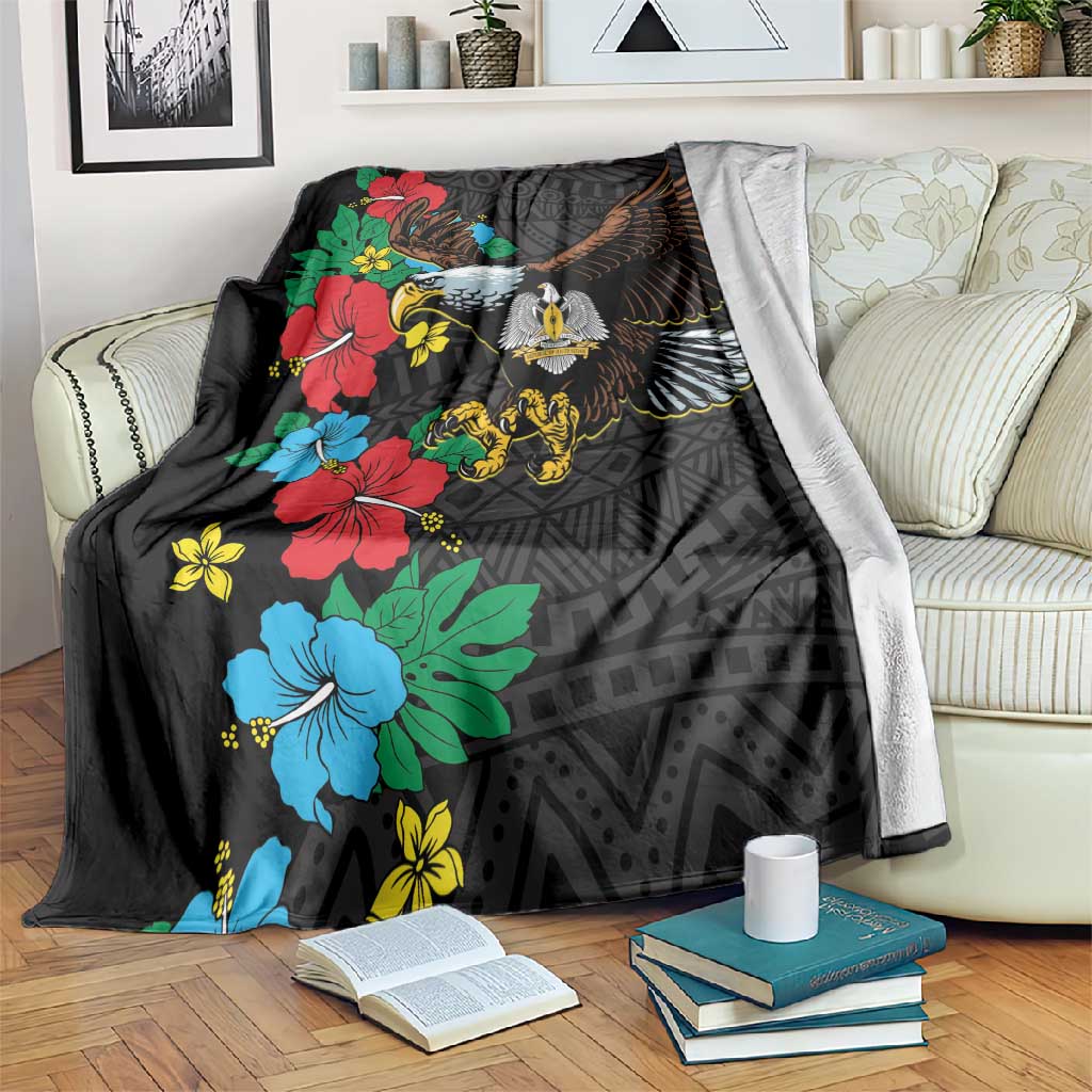 South Sudan Blanket African Pattern Hibiscus Floral