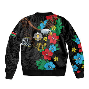 South Sudan Bomber Jacket African Pattern Hibiscus Floral