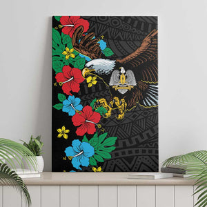 South Sudan Canvas Wall Art African Pattern Hibiscus Floral