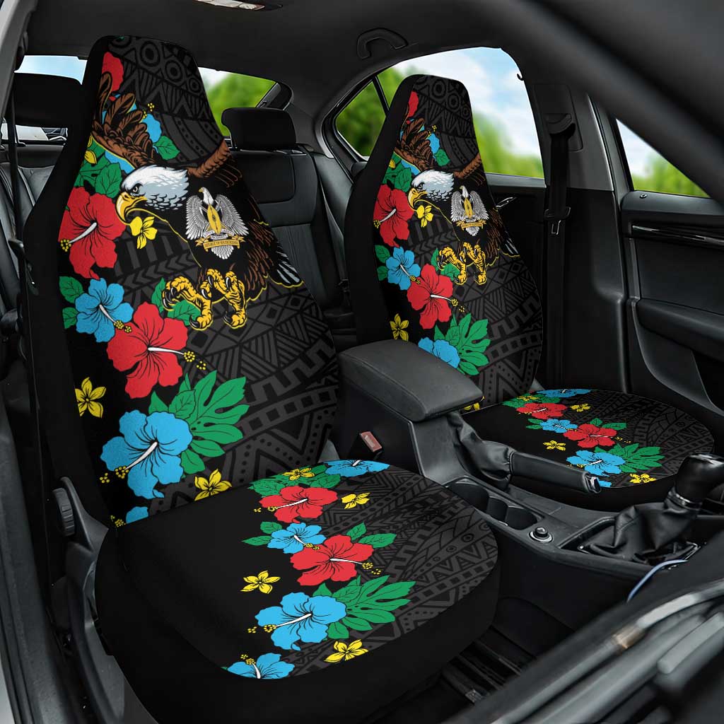 South Sudan Car Seat Cover African Pattern Hibiscus Floral