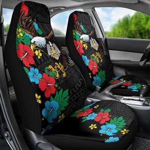 South Sudan Car Seat Cover African Pattern Hibiscus Floral