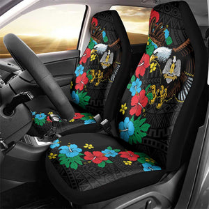 South Sudan Car Seat Cover African Pattern Hibiscus Floral