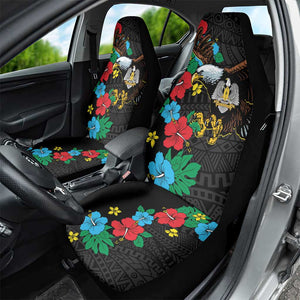 South Sudan Car Seat Cover African Pattern Hibiscus Floral