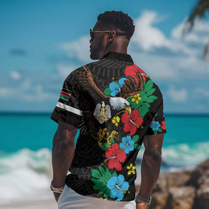 South Sudan Hawaiian Shirt African Pattern Hibiscus Floral