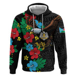 South Sudan Hoodie African Pattern Hibiscus Floral