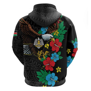 South Sudan Hoodie African Pattern Hibiscus Floral