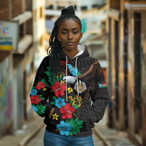 South Sudan Hoodie African Pattern Hibiscus Floral