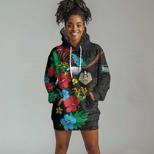 South Sudan Hoodie Dress African Pattern Hibiscus Floral