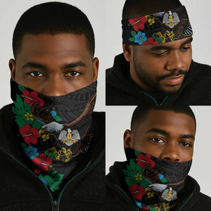 South Sudan Neck Gaiter African Pattern Hibiscus Floral LT01