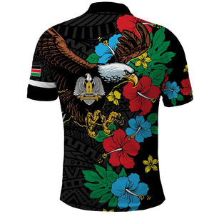 South Sudan Polo Shirt African Pattern Hibiscus Floral