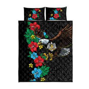 South Sudan Quilt Bed Set African Pattern Hibiscus Floral