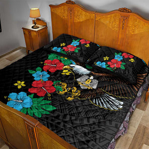 South Sudan Quilt Bed Set African Pattern Hibiscus Floral