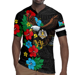 South Sudan Rugby Jersey African Pattern Hibiscus Floral