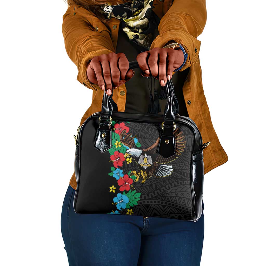 South Sudan Shoulder Handbag African Pattern Hibiscus Floral